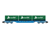 Arnold HN6651 - N - Containertragwagen MMC3, 3 x 20` Container adif, RENFE, Ep. VI
